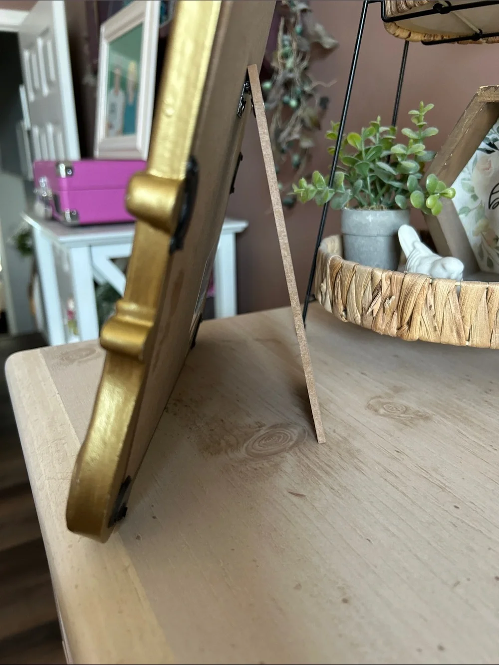 Gold Ornate 'Gifts & Cards' Wall Mirror by